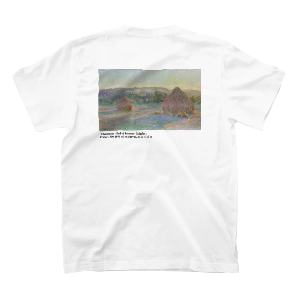 amathubuのClaude Monet  スタンダードTシャツの裏面