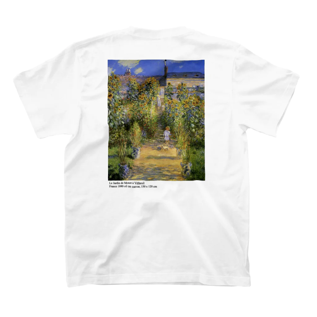 amathubuのClaude Monet Regular Fit T-Shirtの裏面