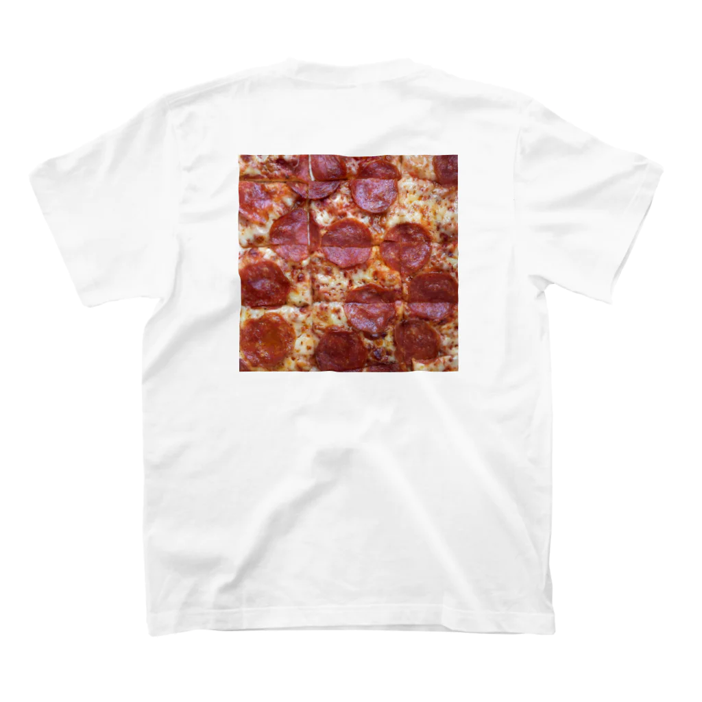 spilledのpizza 2 スタンダードTシャツの裏面