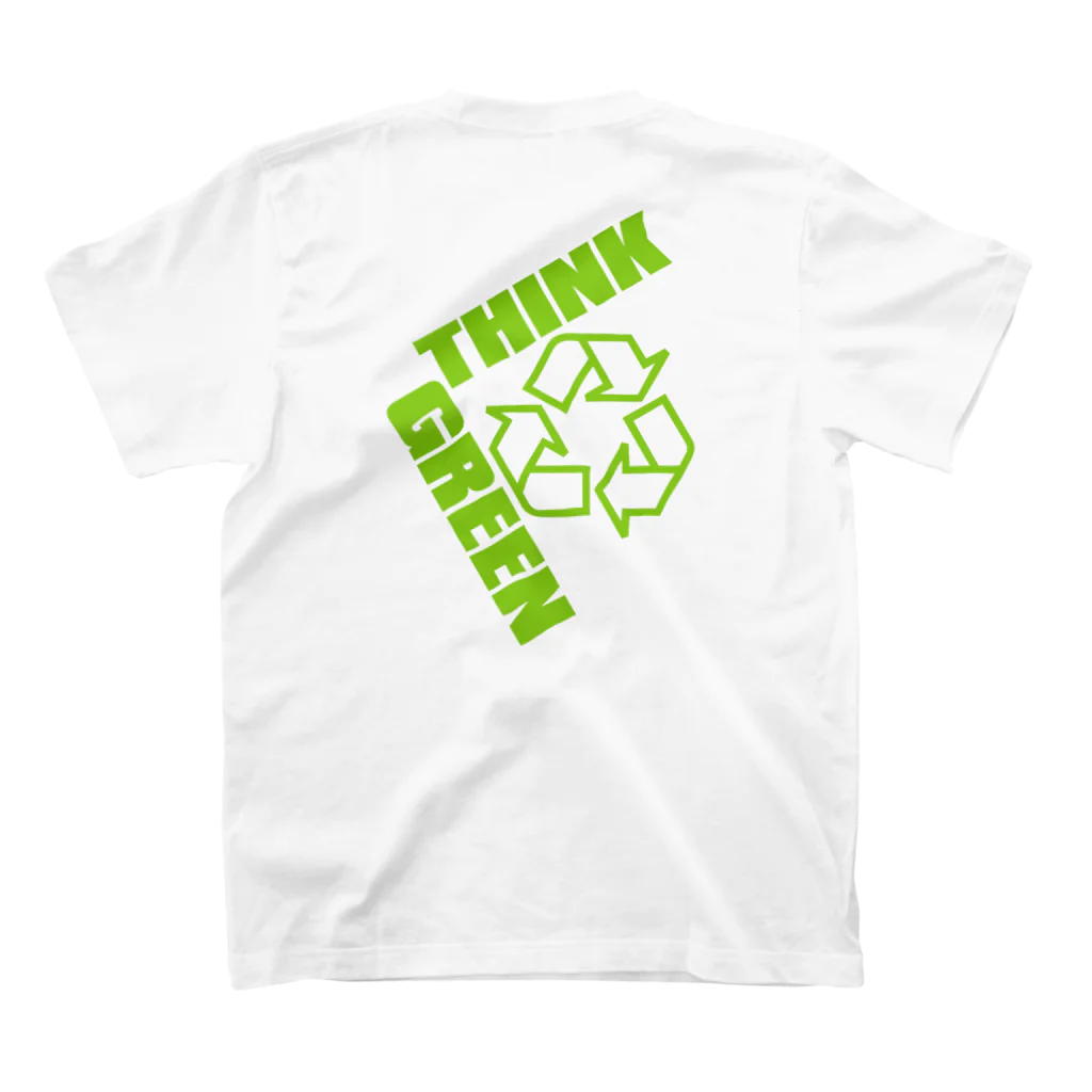 AURA_HYSTERICAのThink_Green スタンダードTシャツの裏面