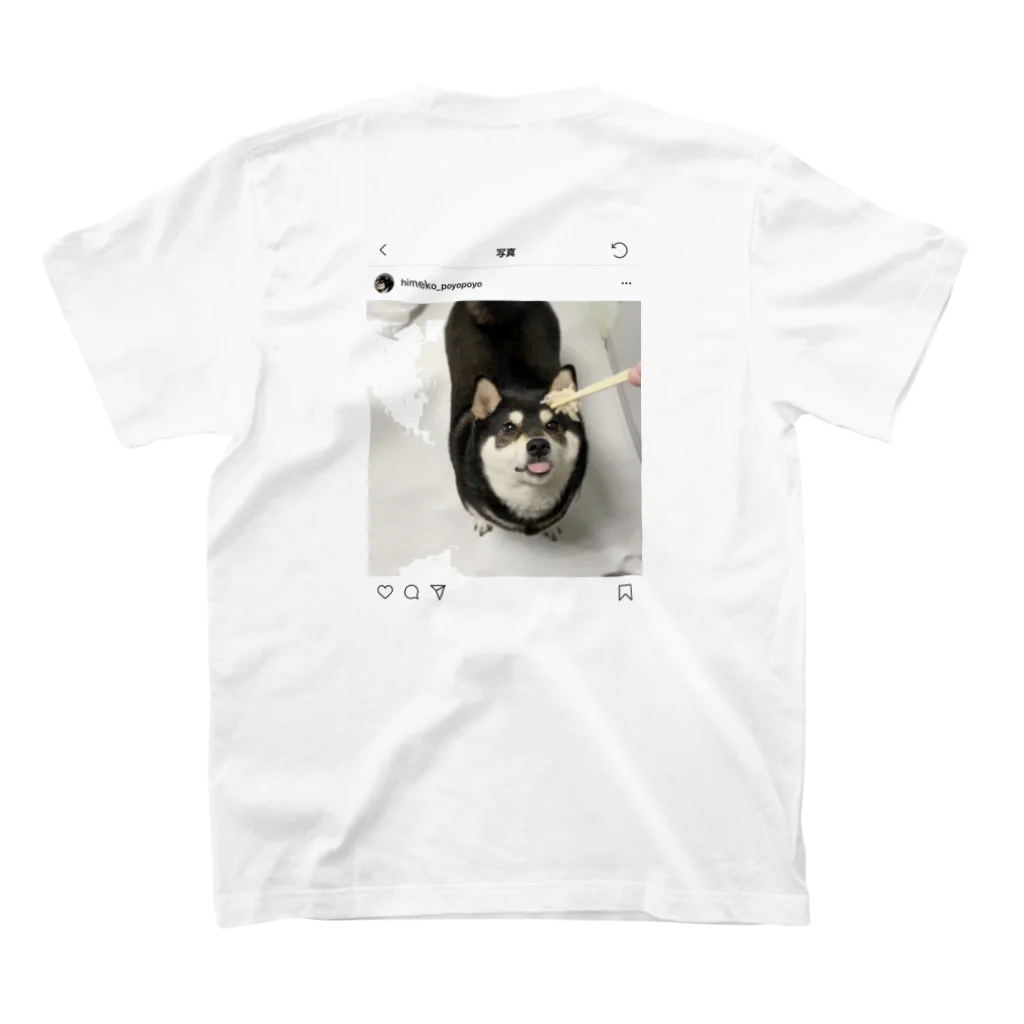 柴犬 Himeko kawaii shop のHimeko Tshirt 【SNSpic⑬】 スタンダードTシャツの裏面