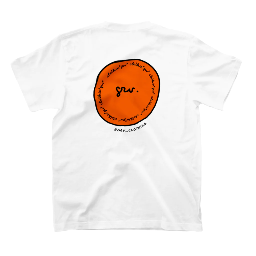 #Groove©︎ Online shopのorange  ball. スタンダードTシャツの裏面