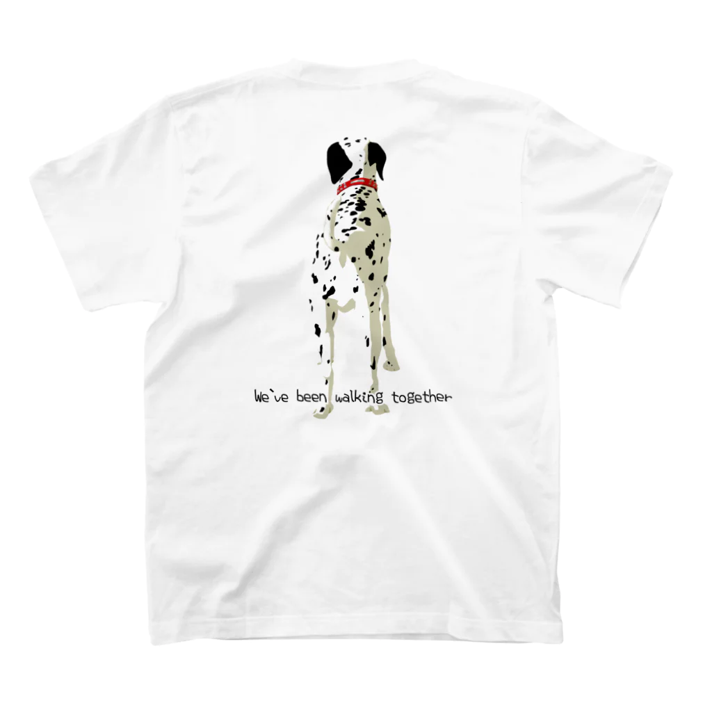 IT DesignのWalk with Dalmatian スタンダードTシャツの裏面