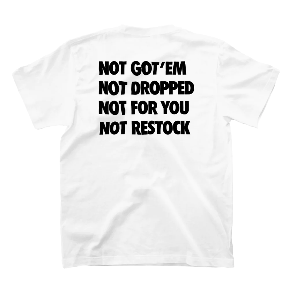 NO SNEAKERS SHOPの完売  [+バックプリント] スタンダードTシャツの裏面