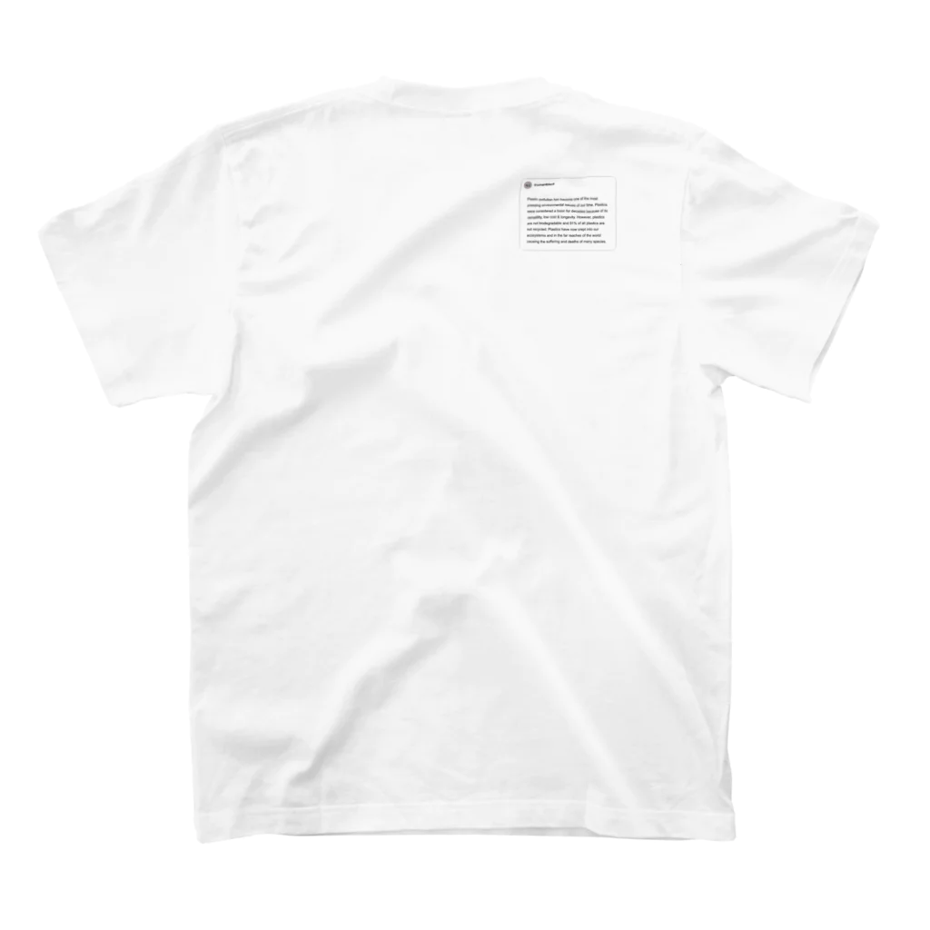 GenzoのSay no to plastic bags スタンダードTシャツの裏面