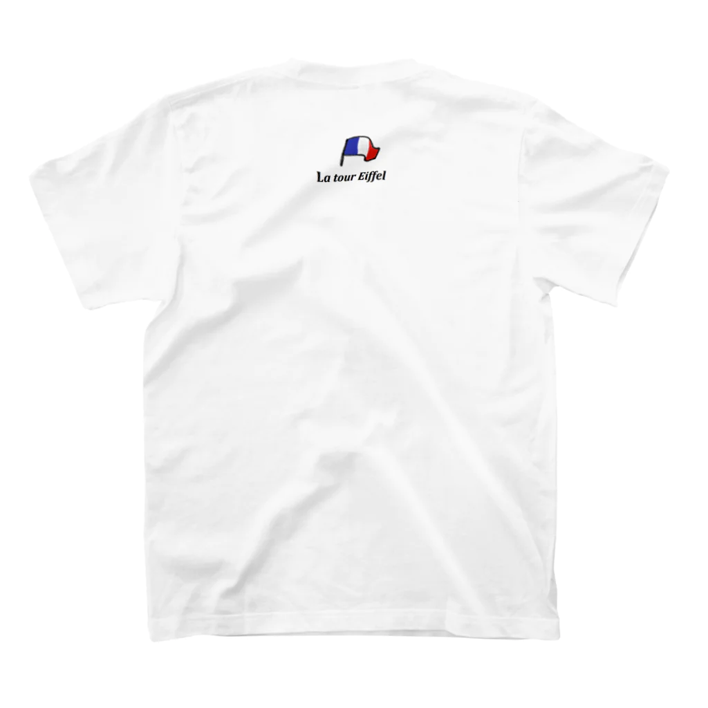 Abbyのパリ・エッフェル塔(両面プリント) Regular Fit T-Shirtの裏面