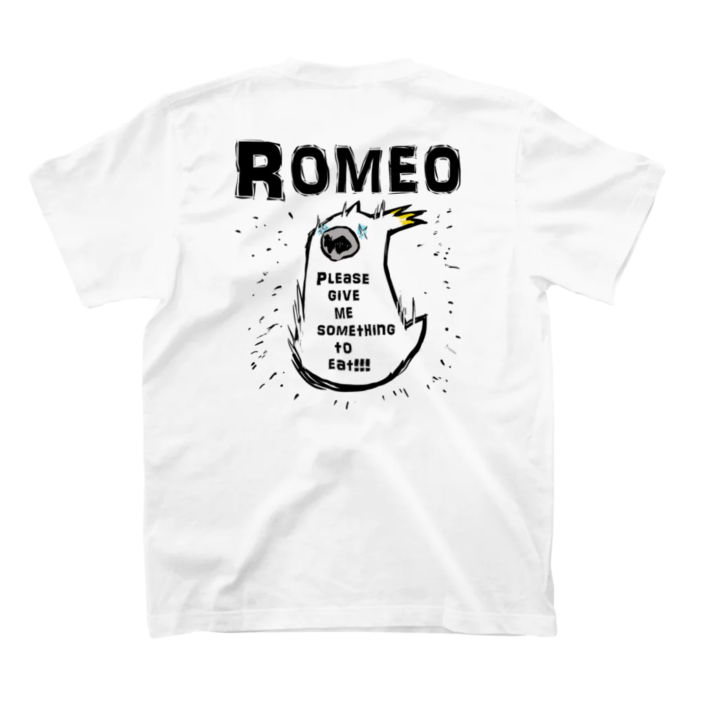 SHOP ROMEO　のhungry tai スタンダードTシャツの裏面