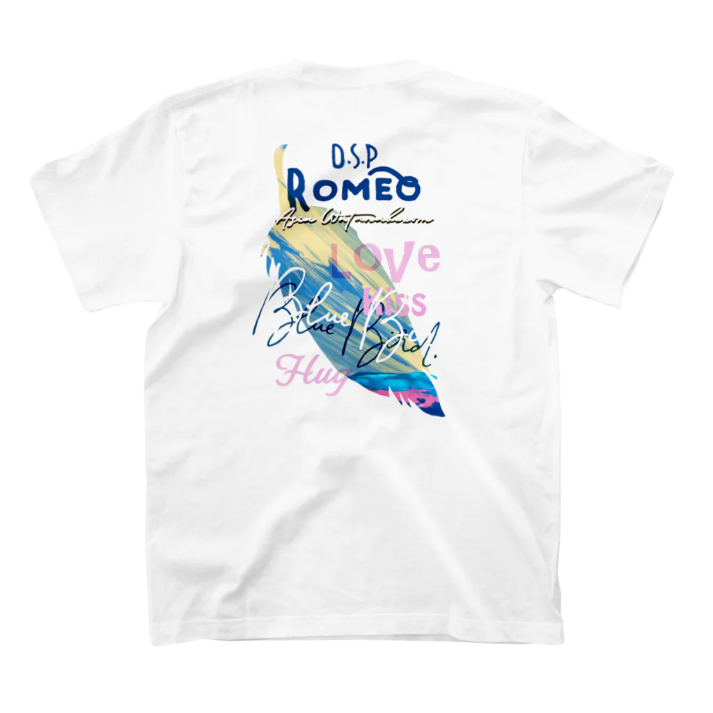 SHOP ROMEO　のBlue Bird  Feather スタンダードTシャツの裏面