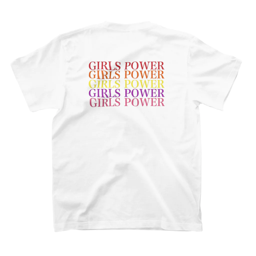 MAD LOVEのGIRLS POWER color ver. スタンダードTシャツの裏面