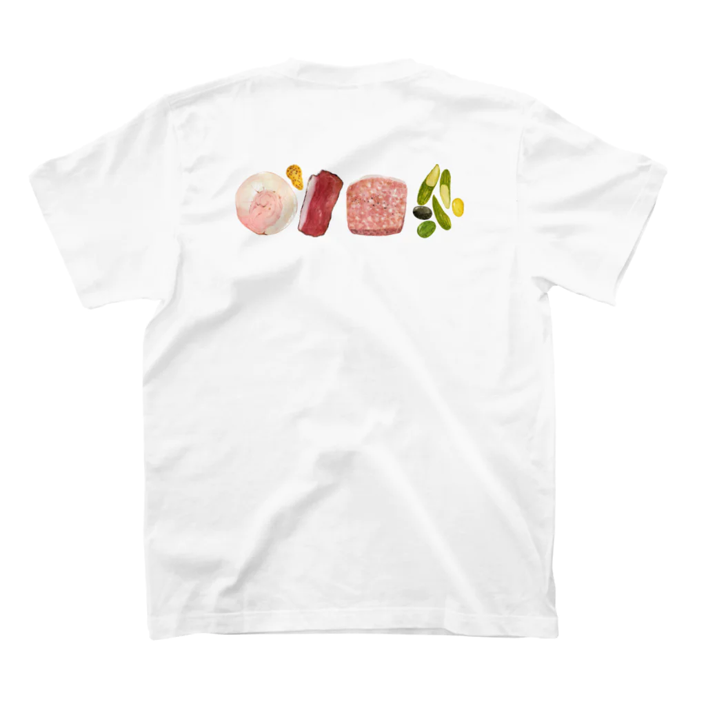 Miho MATSUNO online storeのI love meat. Regular Fit T-Shirtの裏面