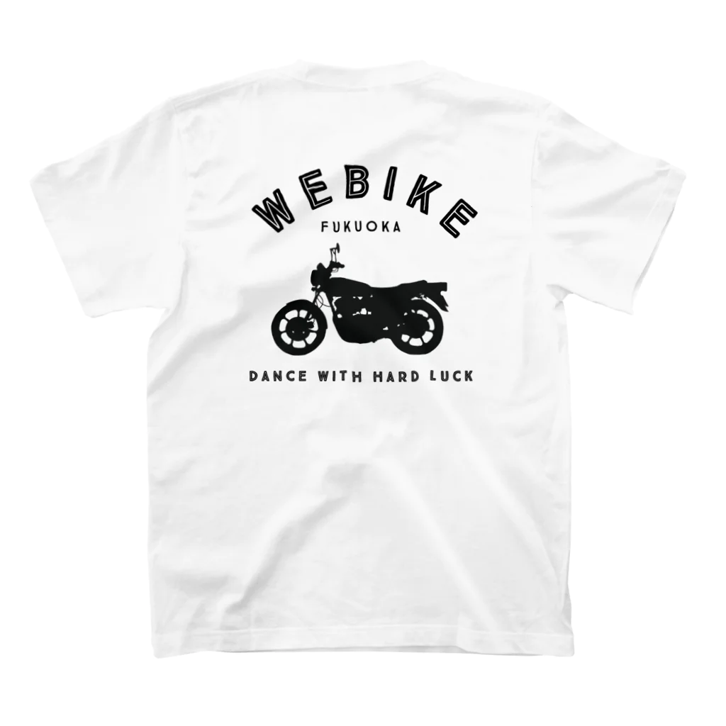 tetsyameowのWEBikeマブダチモデル（プリント黒） Regular Fit T-Shirtの裏面