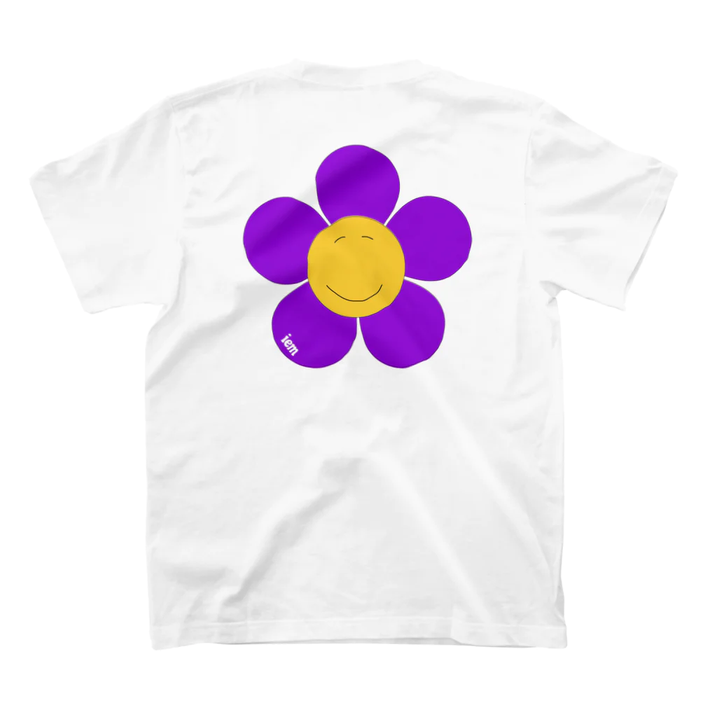 iemのSmile Flower（purple） Regular Fit T-Shirtの裏面