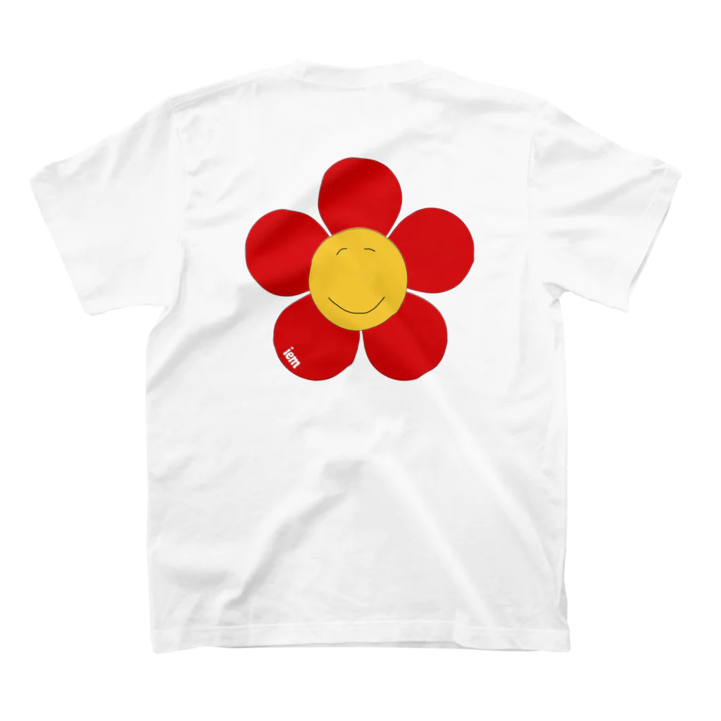 iemのSmil Flower （red） スタンダードTシャツの裏面