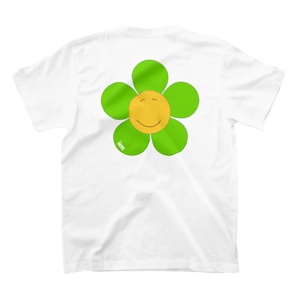 iemのSmile Flower （Green） Regular Fit T-Shirtの裏面