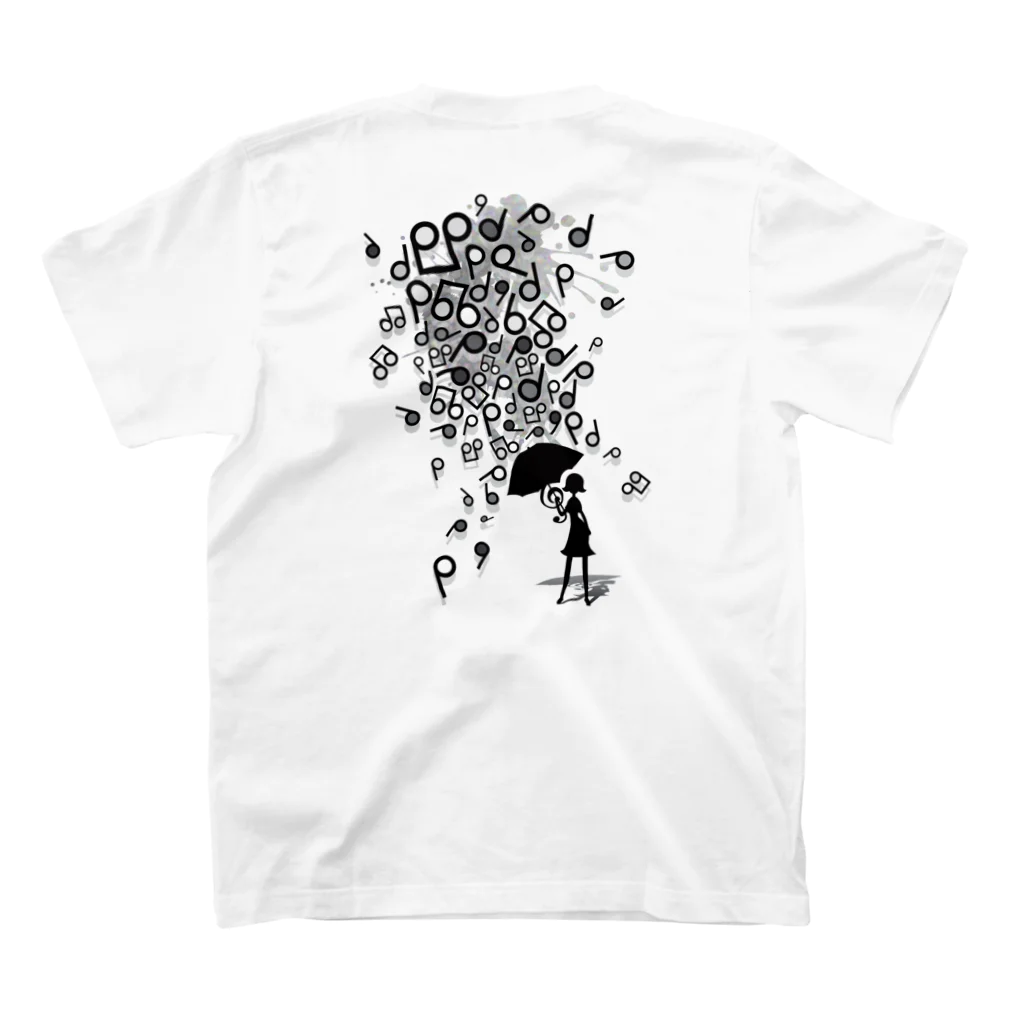 AURA_HYSTERICAのSingin' in the Rain スタンダードTシャツの裏面