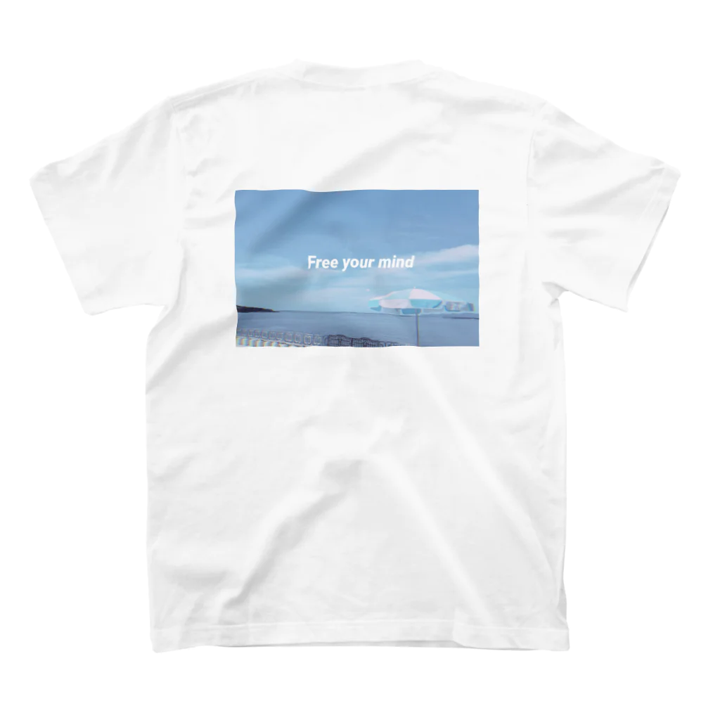 kaomarukoのFree your mind(ココロヲカイホウ) スタンダードTシャツの裏面