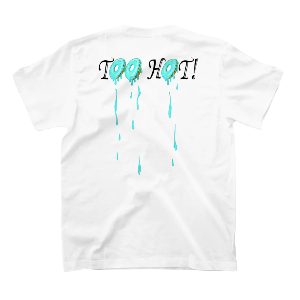 Fujimitsu ShopのToo Hot! ブルー・ドーナツ(ドロドロ)T Regular Fit T-Shirtの裏面