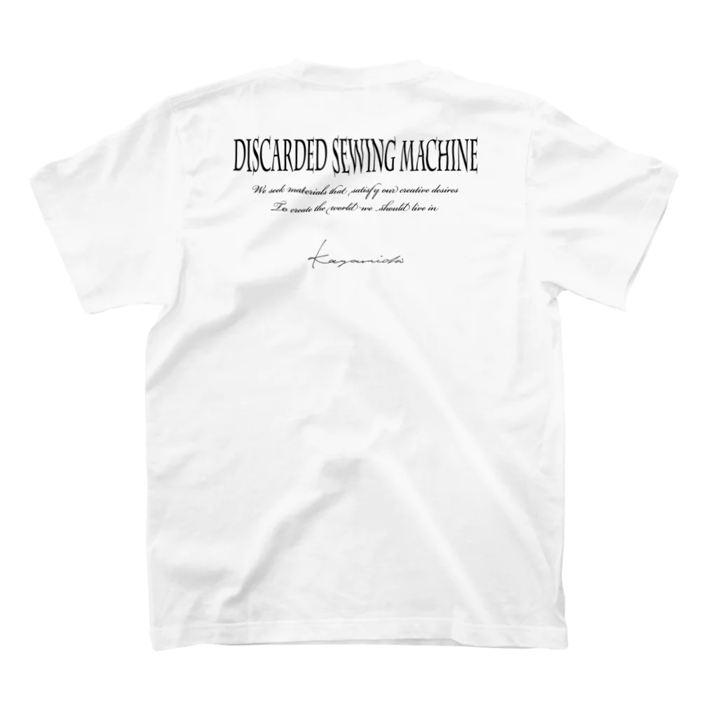 Kazumichi Otsubo's Souvenir departmentの棄てられたミシン ～ BW スタンダードTシャツの裏面