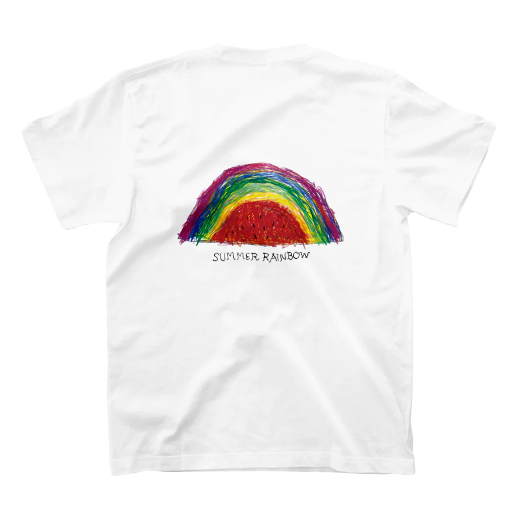 ひなたいようさんのSUMMER RAINBOW スタンダードTシャツの裏面