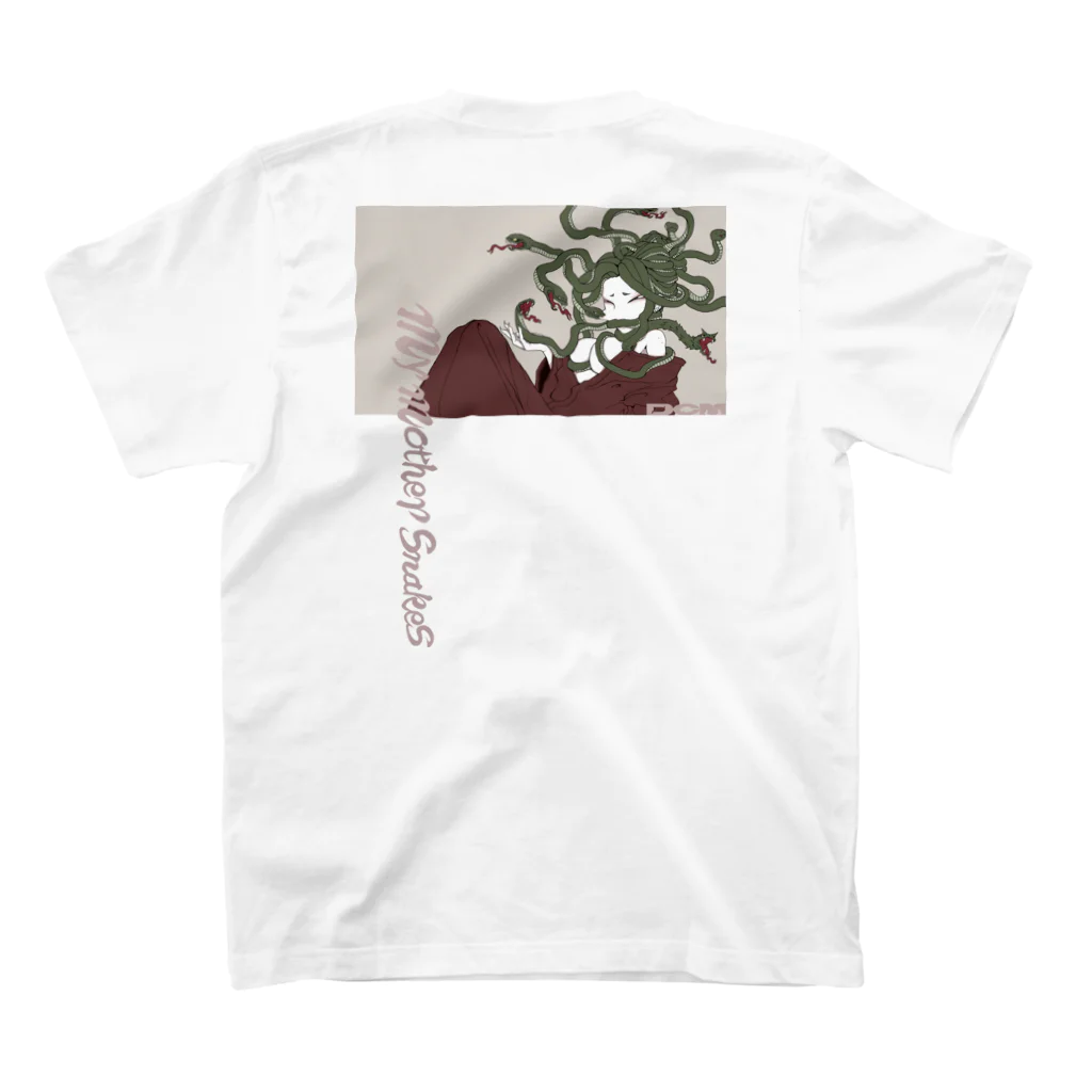 DCM (Different Color Monsters)の 「my mother snakes」 ホワイト スタンダードTシャツの裏面