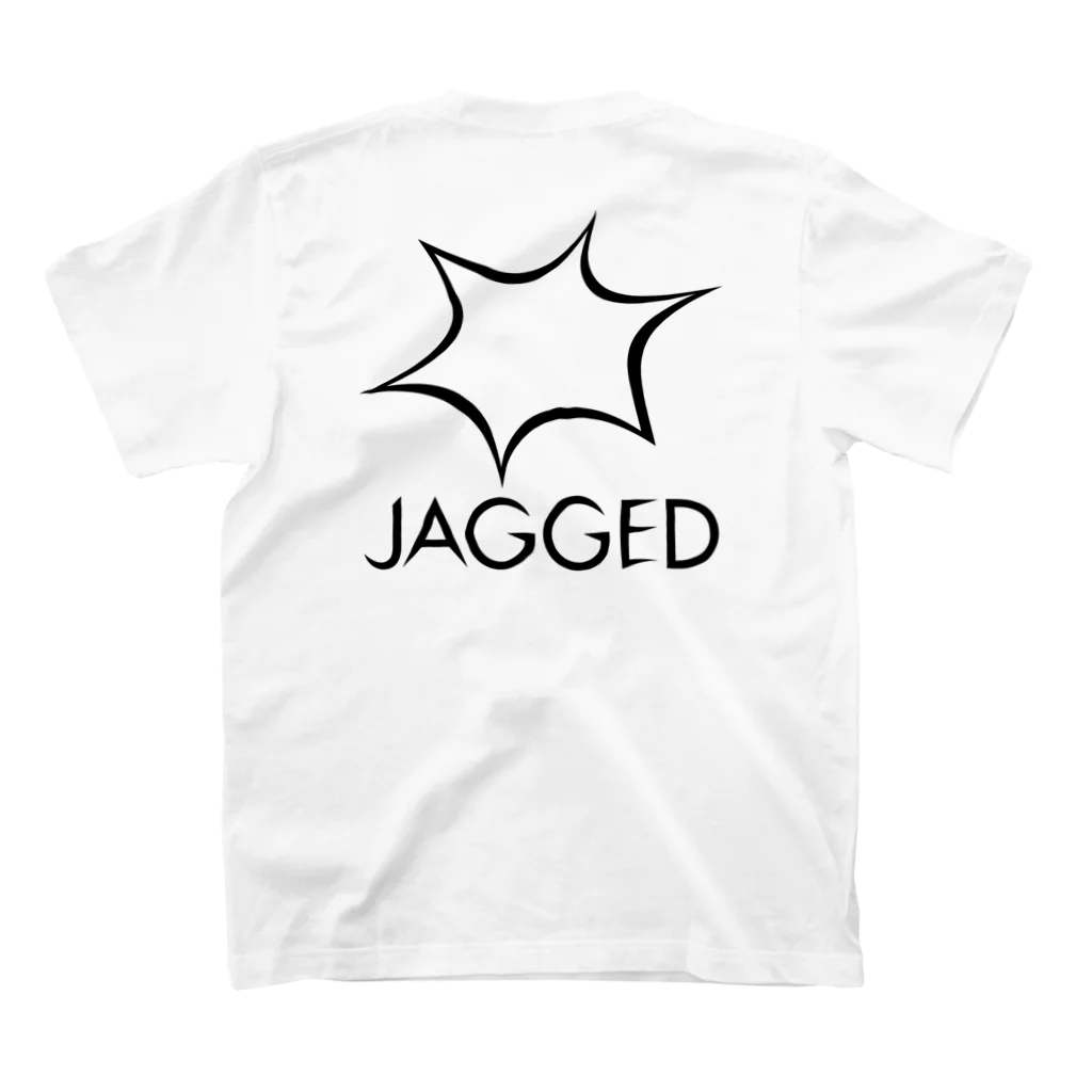 JAGGEDのJAGGED バックプリントTee スタンダードTシャツの裏面