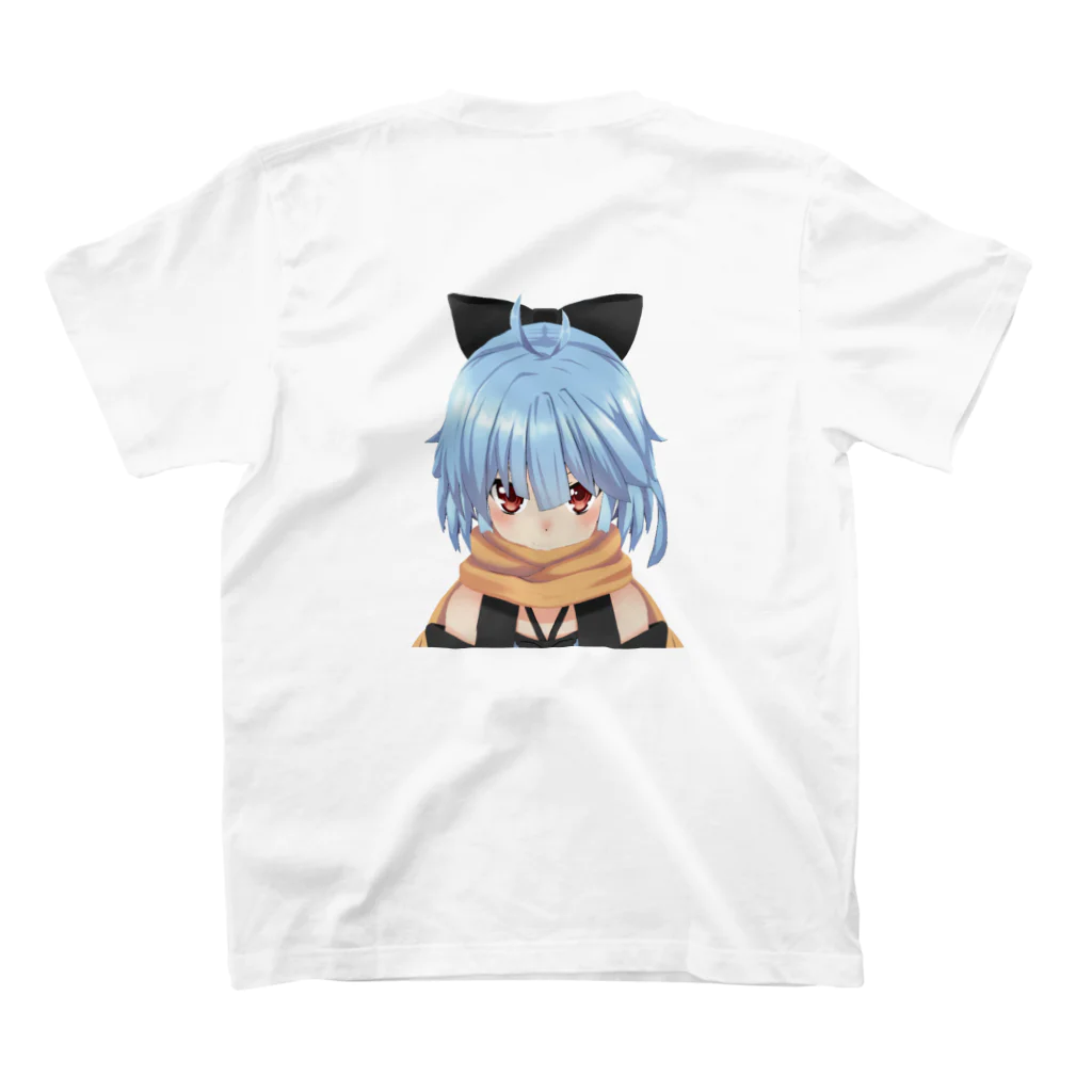 アニマ💫世界征服VTuberのうつむきアニマT(white) スタンダードTシャツの裏面