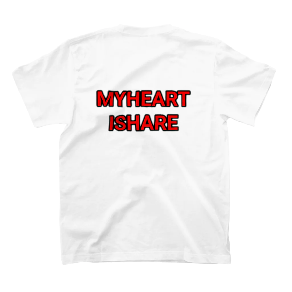 xyzのMyHEART スタンダードTシャツの裏面