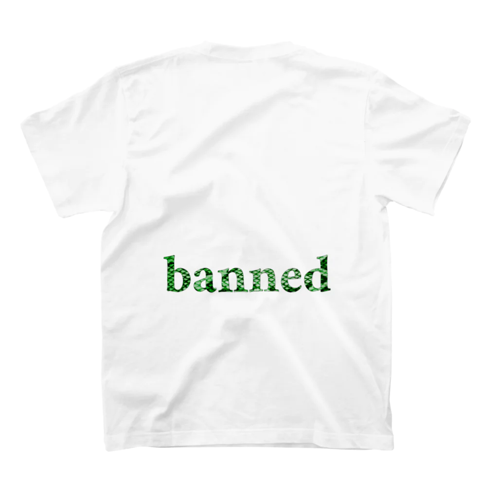 bannedのbanned パイソングリーン Regular Fit T-Shirtの裏面