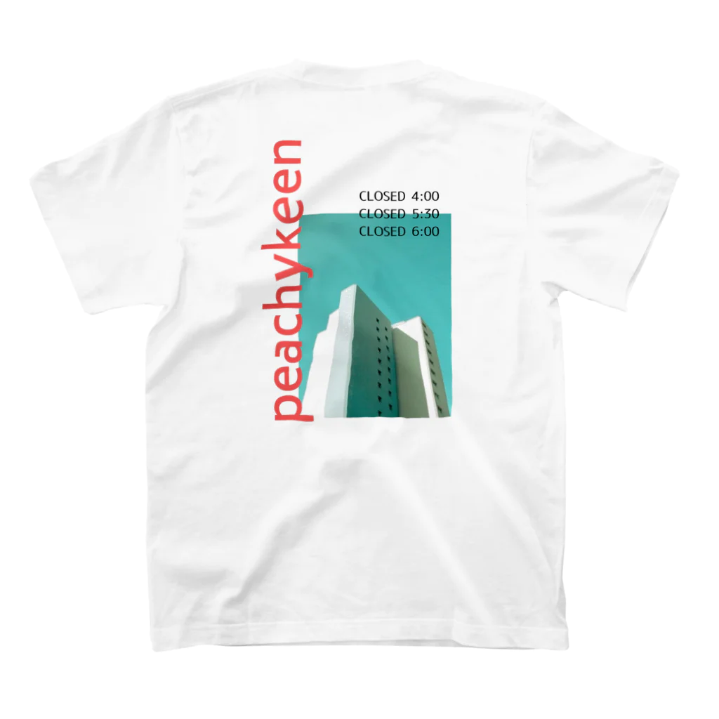 peachykeenのcity red スタンダードTシャツの裏面