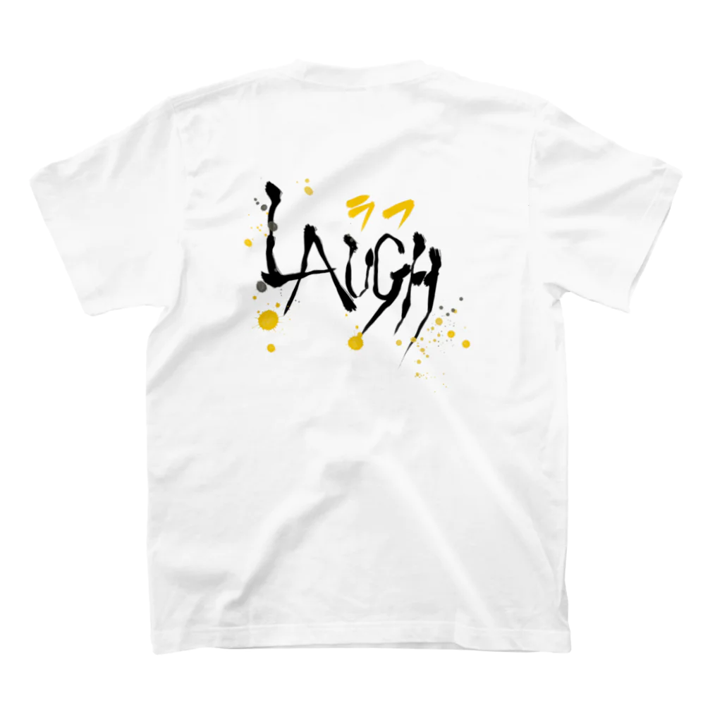 laugh-landの両面白 Regular Fit T-Shirtの裏面