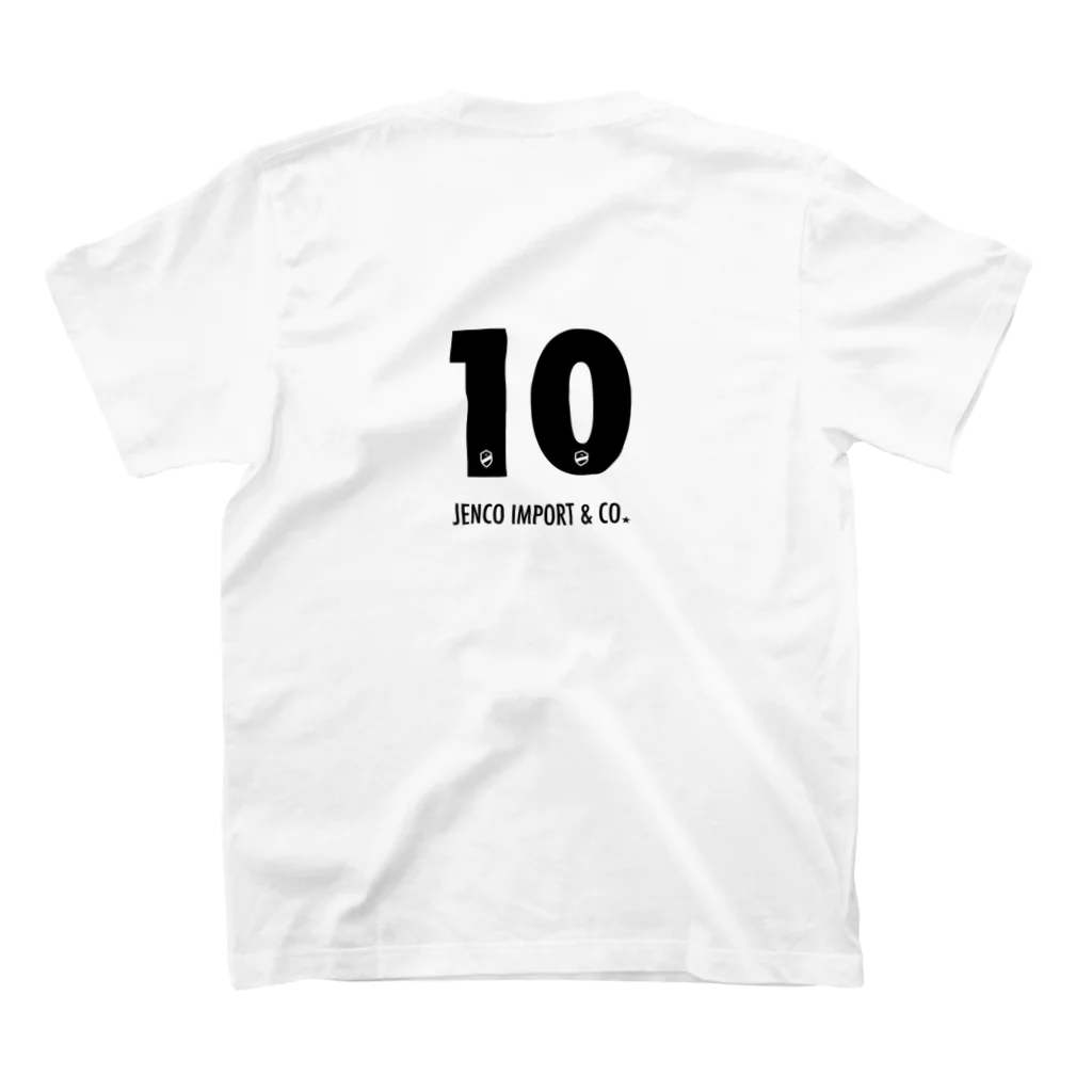 JENCO IMPORT & CO.のJENCO 2019SS_Lucky Number10 スタンダードTシャツの裏面