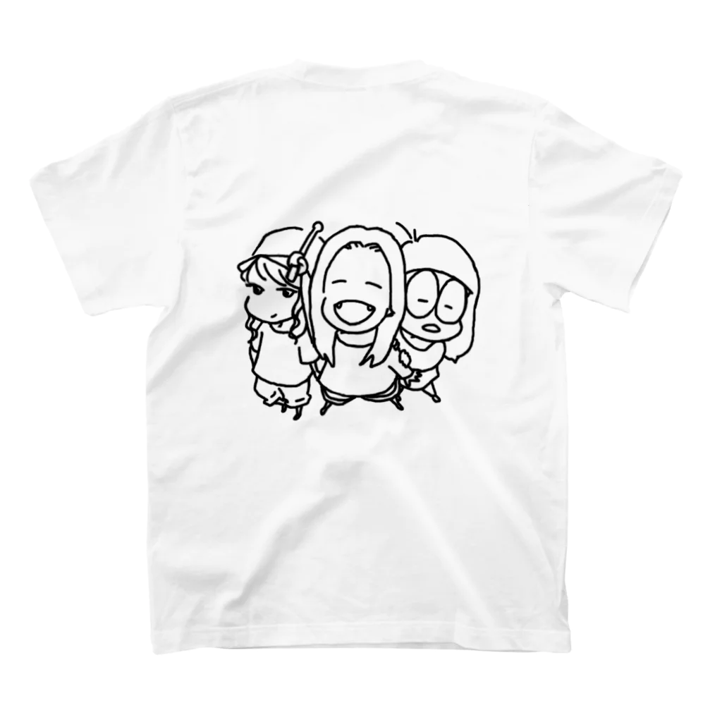 もちだえいみのしろくろ スタンダードTシャツの裏面