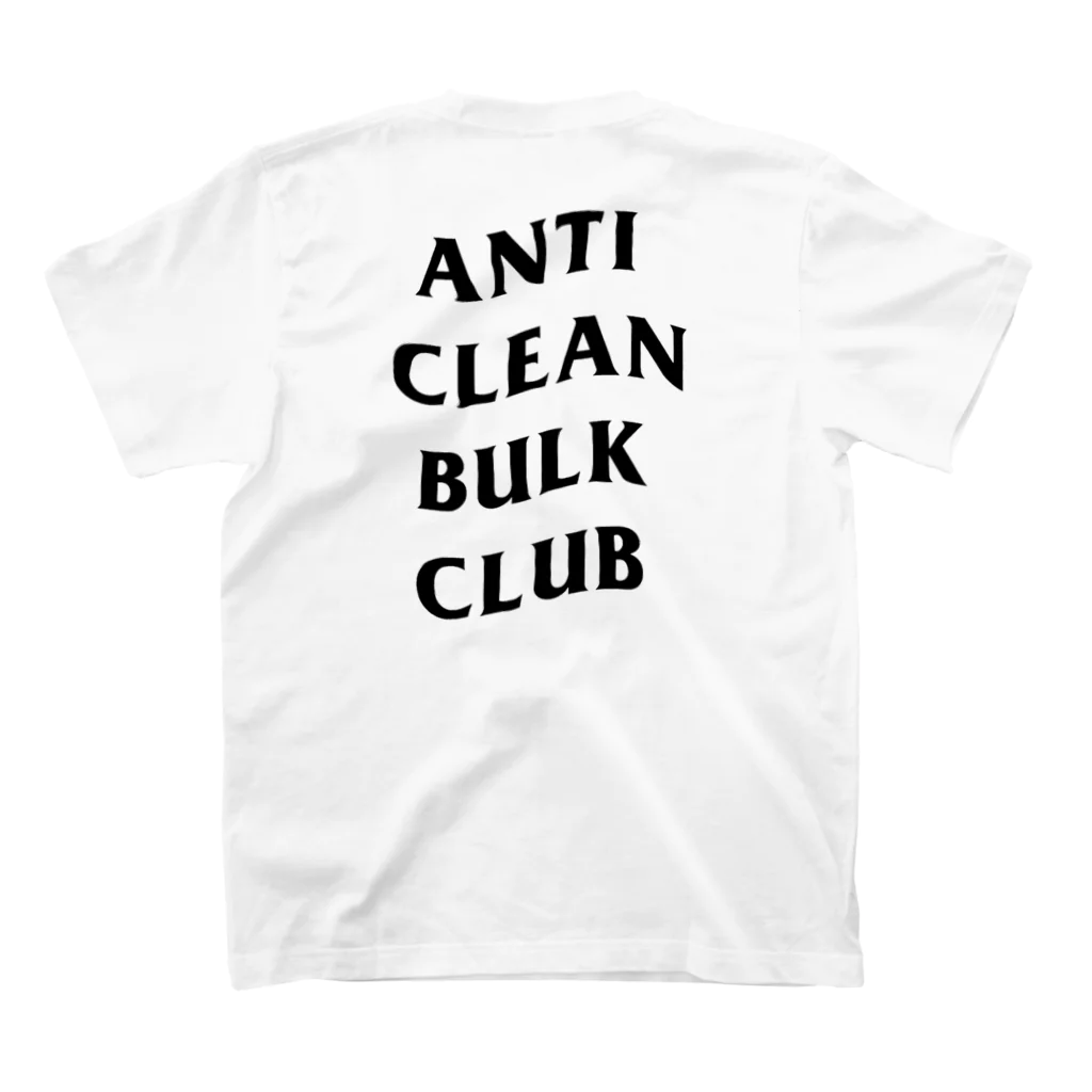 現世のANTI CLEAN BULK CLUB（BLACK font） Regular Fit T-Shirtの裏面