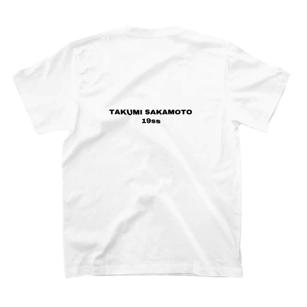 RyoskのTAKUMI SAKAMOTO 19ss スタンダードTシャツの裏面