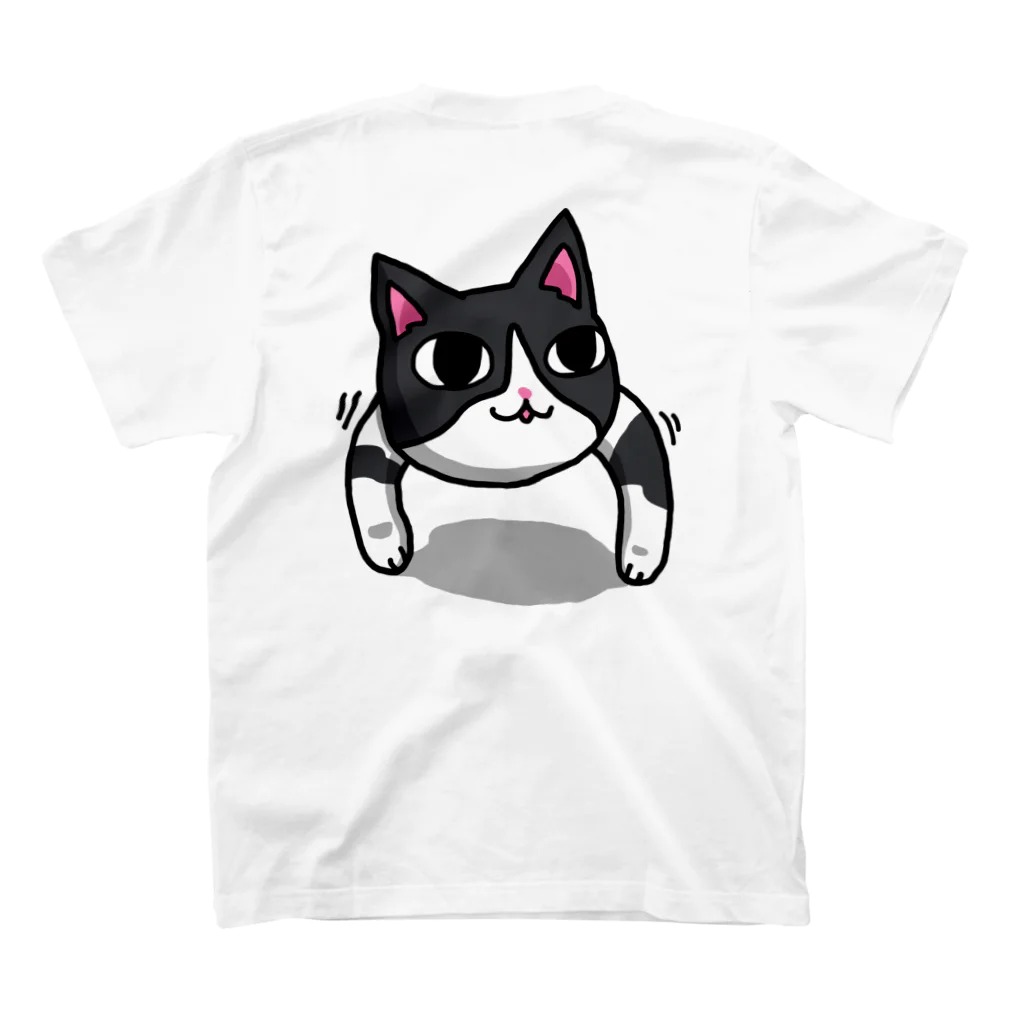 COWWたちつてと店のなんだこの猫 スタンダードTシャツの裏面