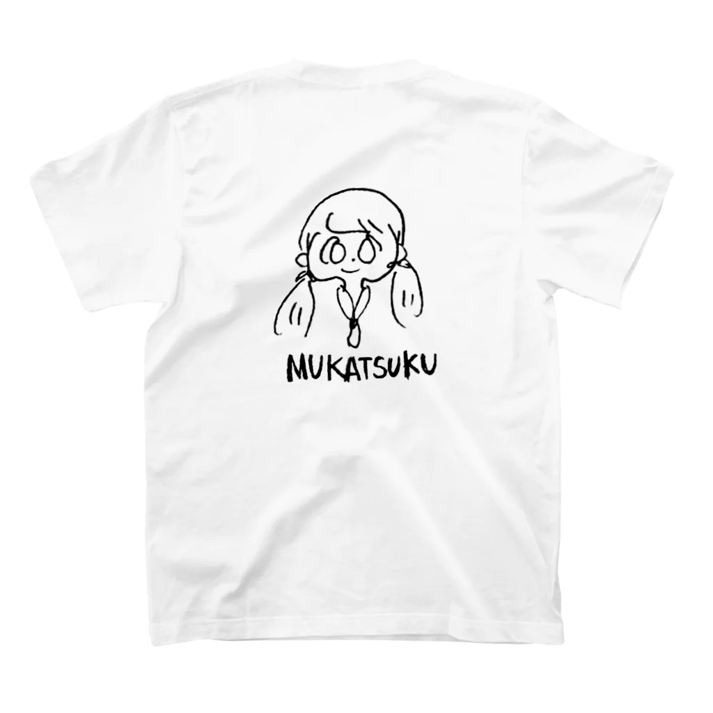 ymnkmoeのムカツク　背中見てよ スタンダードTシャツの裏面