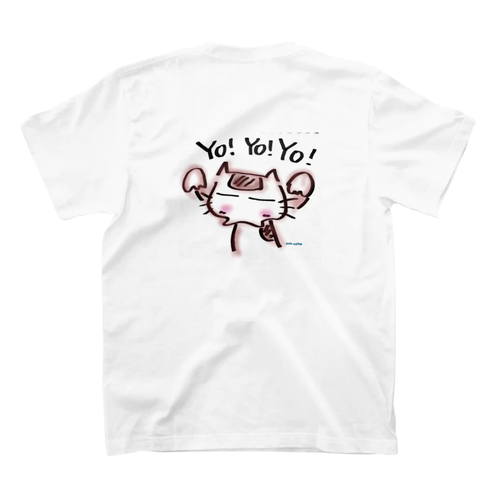 pula coffeeのYO！YO！YO！(=ﾟωﾟ=/)/ スタンダードTシャツの裏面