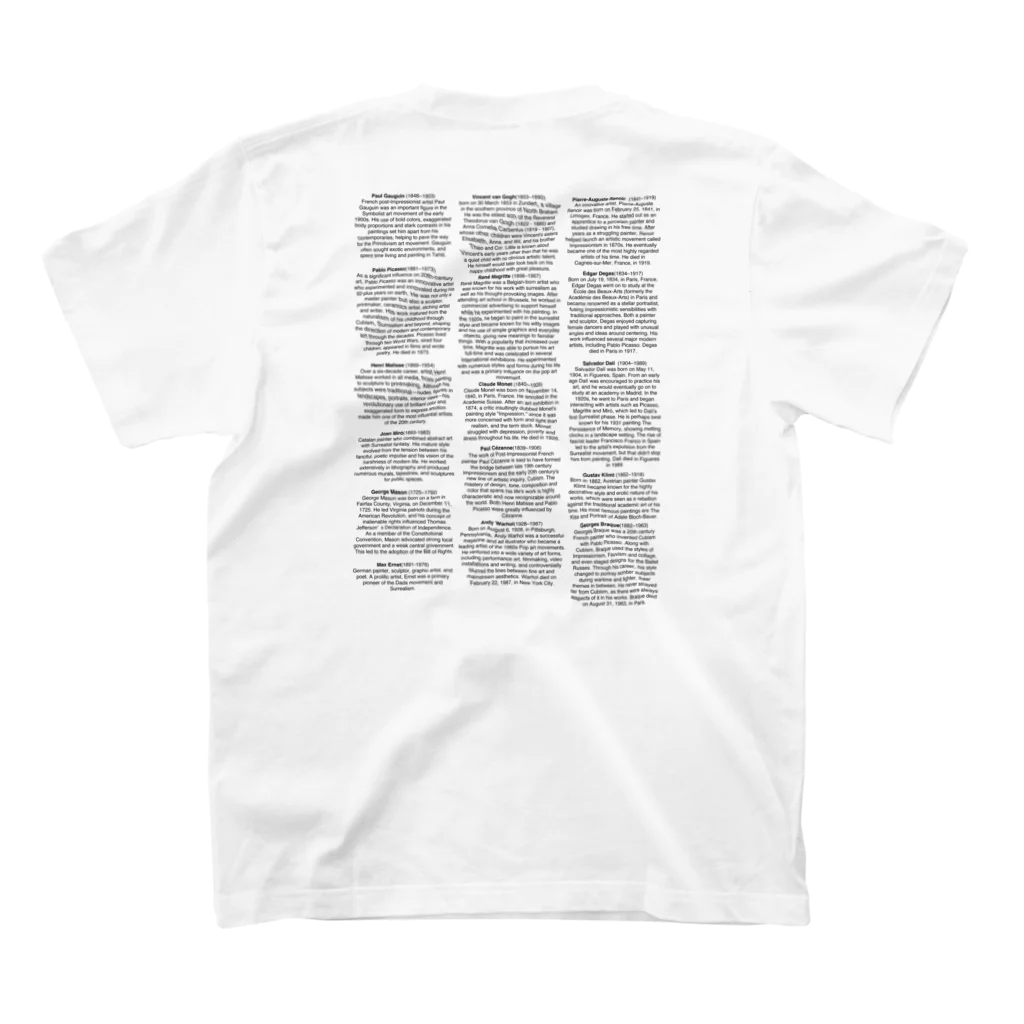 sota kasaharaのpainters スタンダードTシャツの裏面