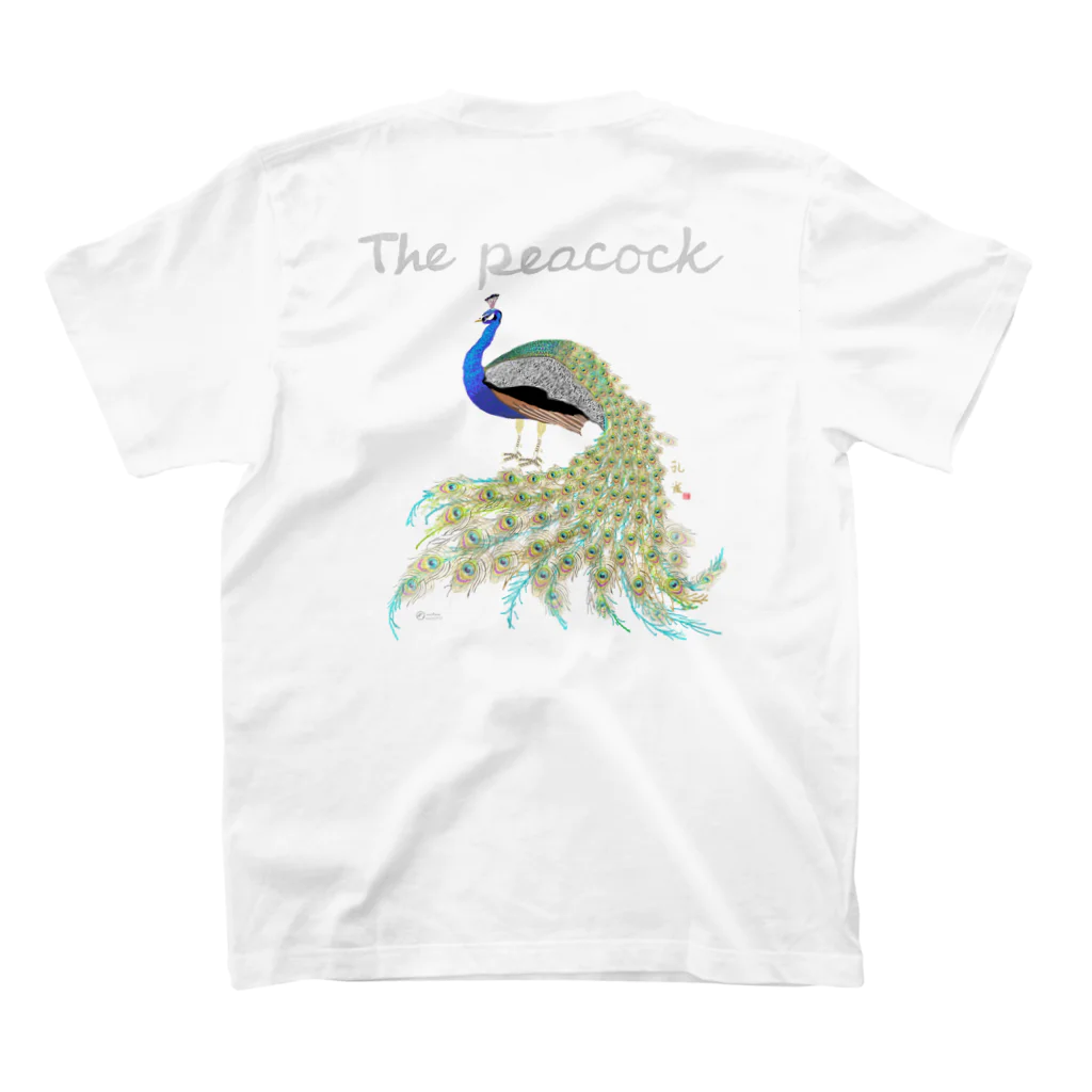 uwotomoのBP【The peacock】 スタンダードTシャツの裏面