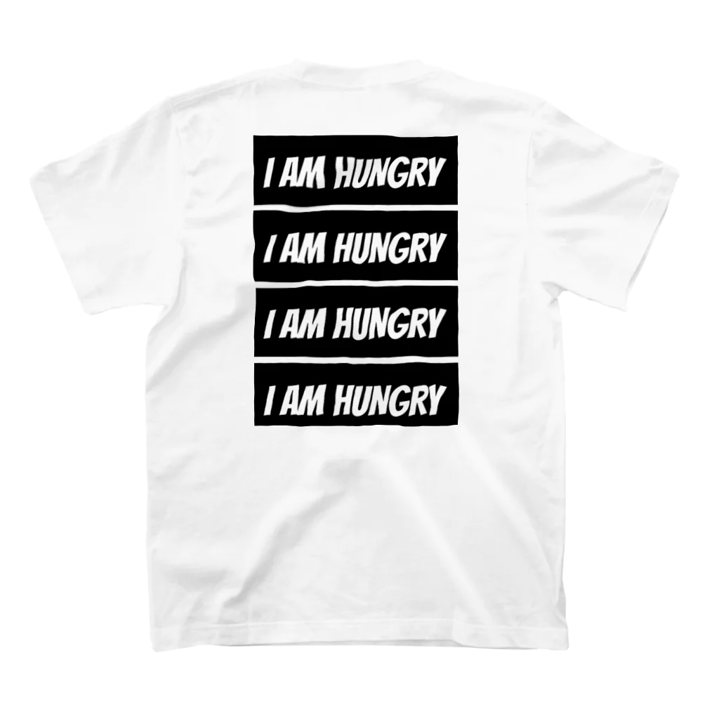 つくものI AM HUNGRY ロゴ スタンダードTシャツの裏面