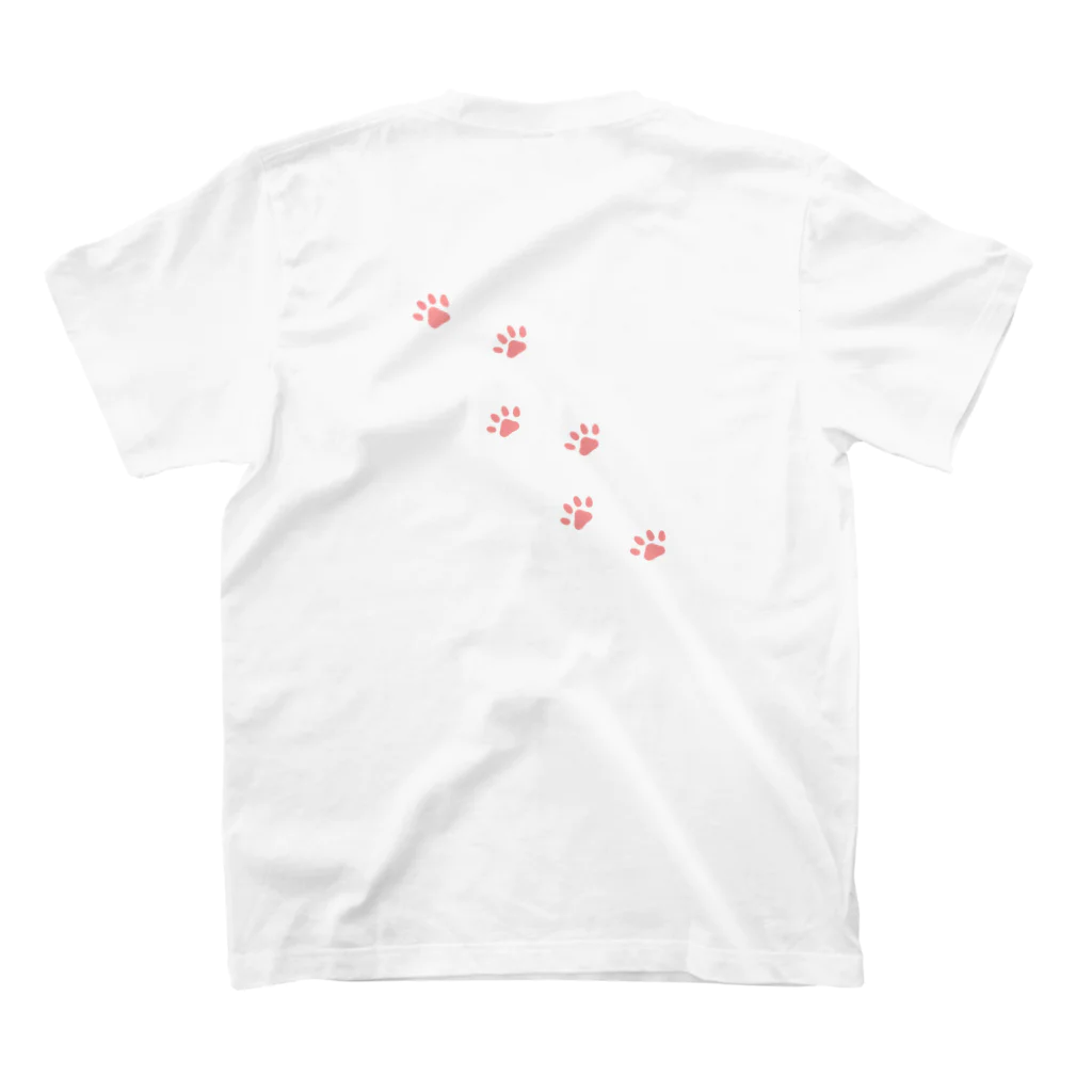 くつろぎ猫工房のくつろぎ猫（ハート） スタンダードTシャツの裏面