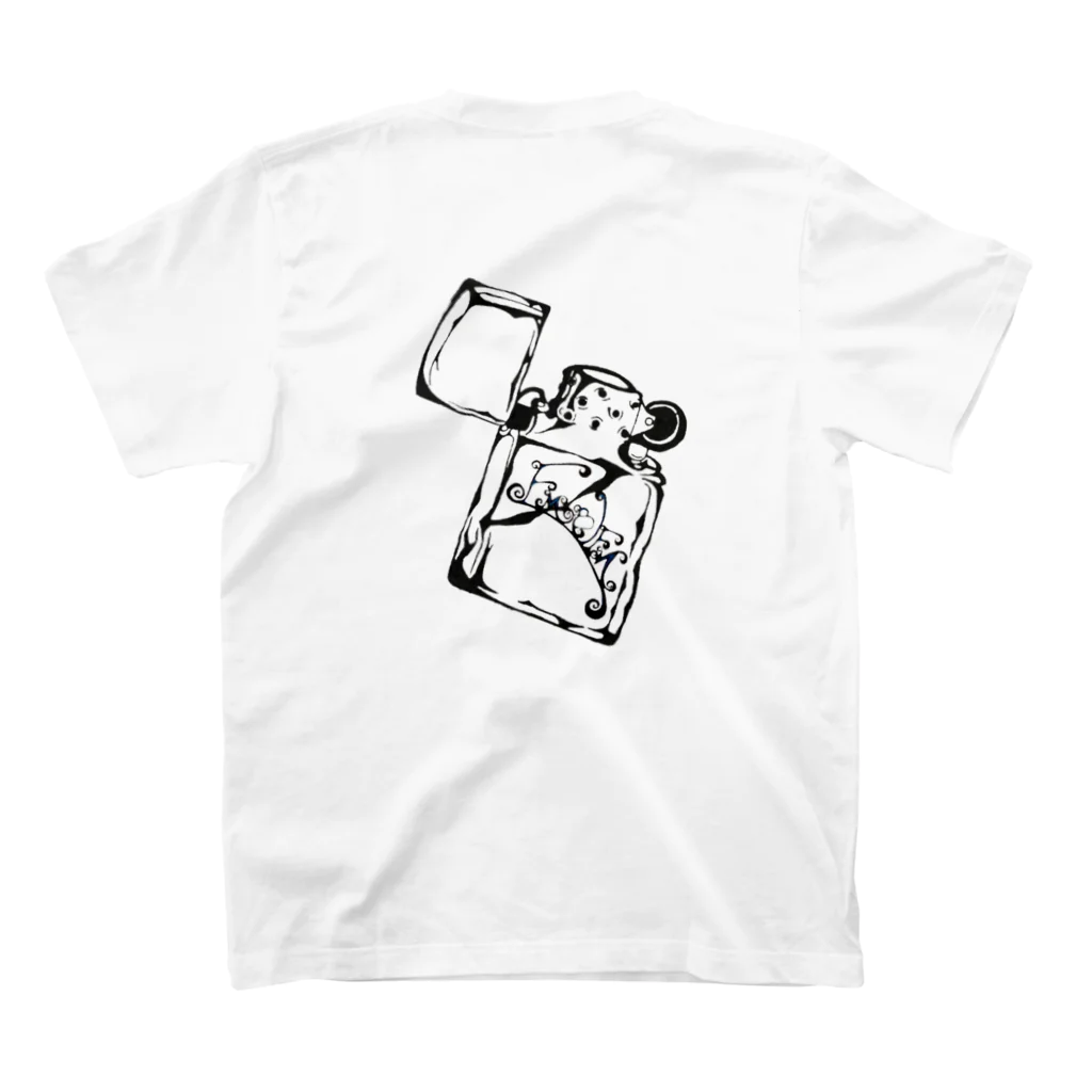 emblemのemble(m).   zippo t スタンダードTシャツの裏面