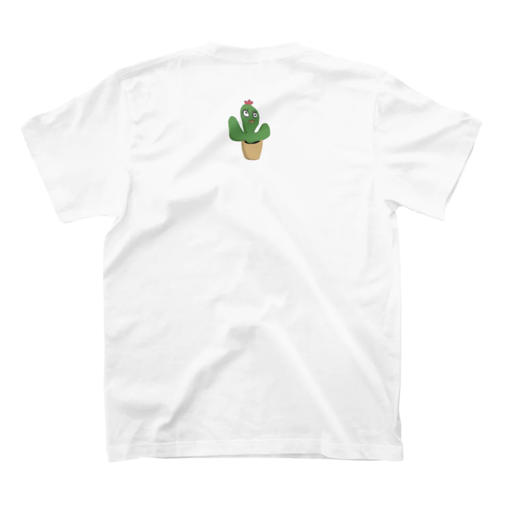 サボテンのcactusくん。のサボテンのcactusくん。Tシャツ スタンダードTシャツの裏面