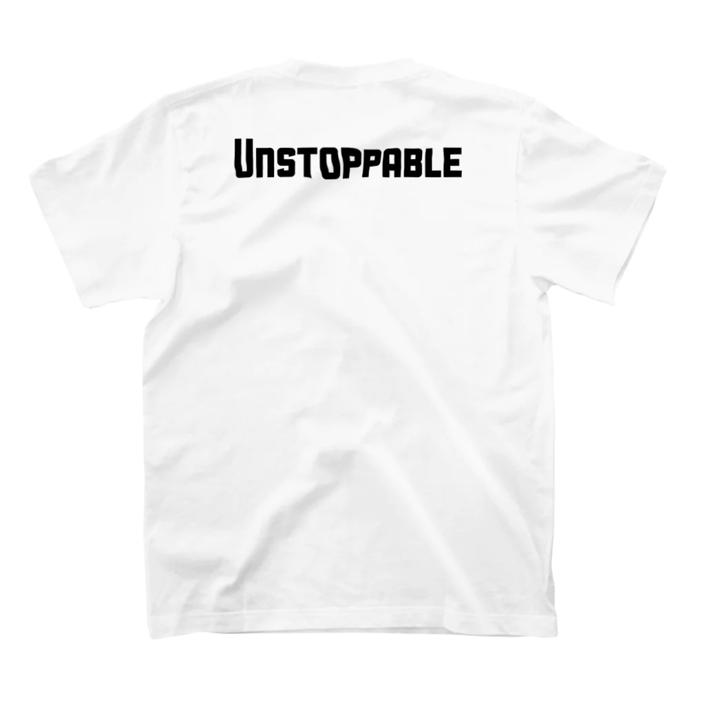 Written by sueのSTART & Unstoppable スタンダードTシャツの裏面