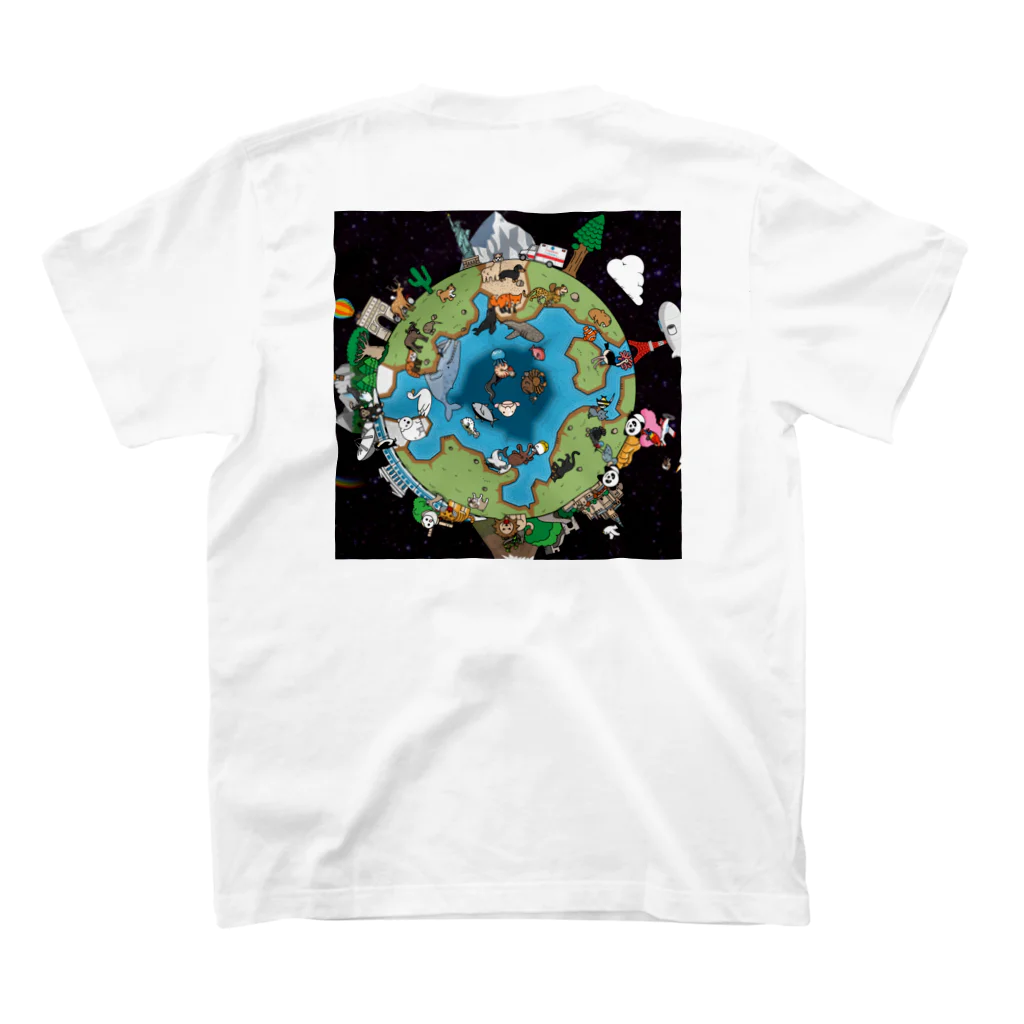 kinopi-のLOVE THE EARTH スタンダードTシャツの裏面