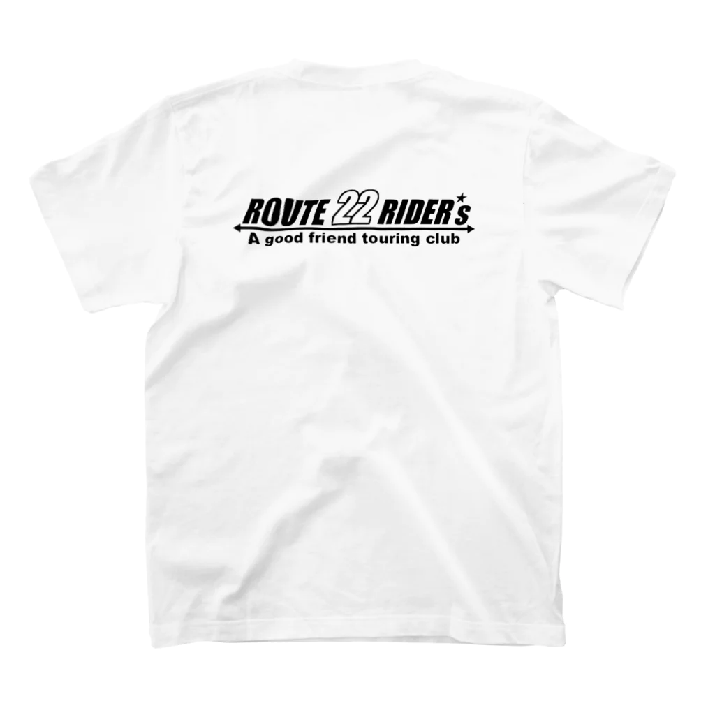 M38 shopのroute22rider's スタンダードTシャツの裏面