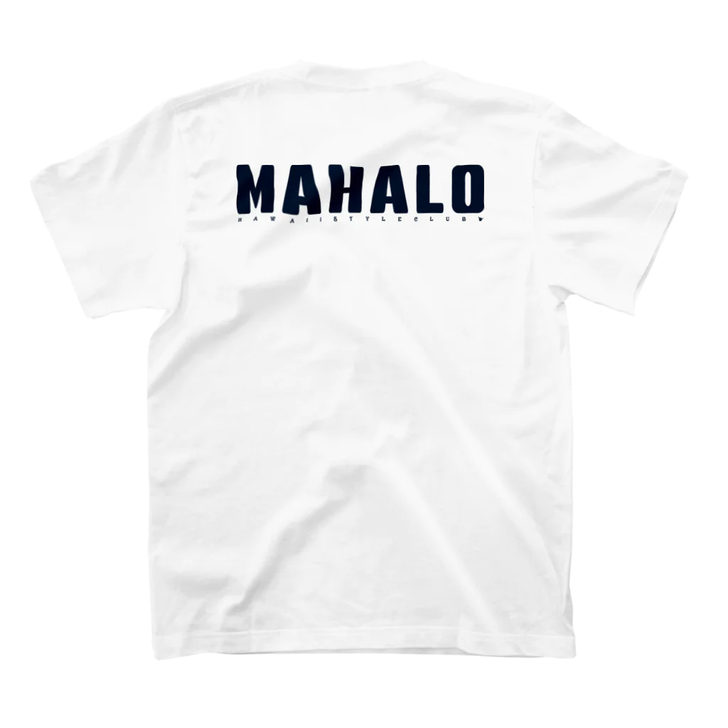 ハワイスタイルクラブの〔Back Print〕Just MAHALO スタンダードTシャツの裏面