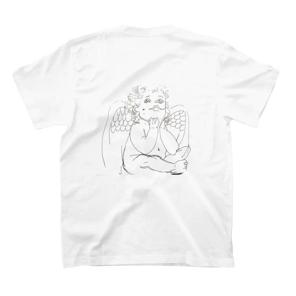 yunoのAngel Heart Regular Fit T-Shirtの裏面