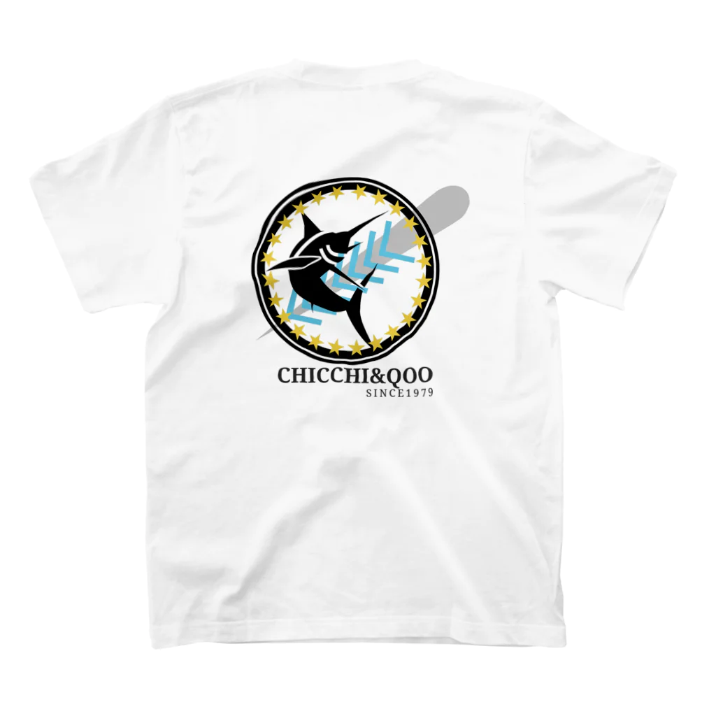 チッチアンドクー CHICCHI&QOOのNO7-カジキ（フィリピン） スタンダードTシャツの裏面