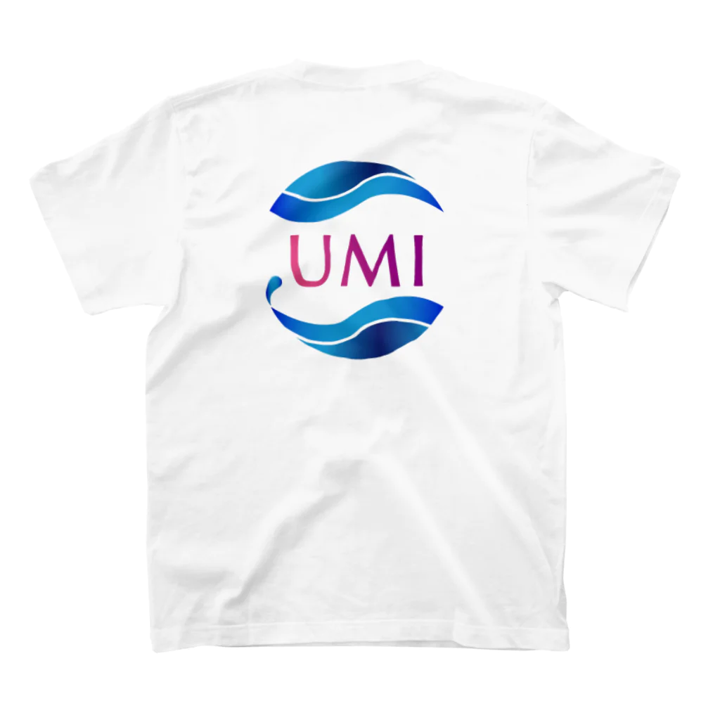 UMITOKENのUMIてぃしゃつthree スタンダードTシャツの裏面